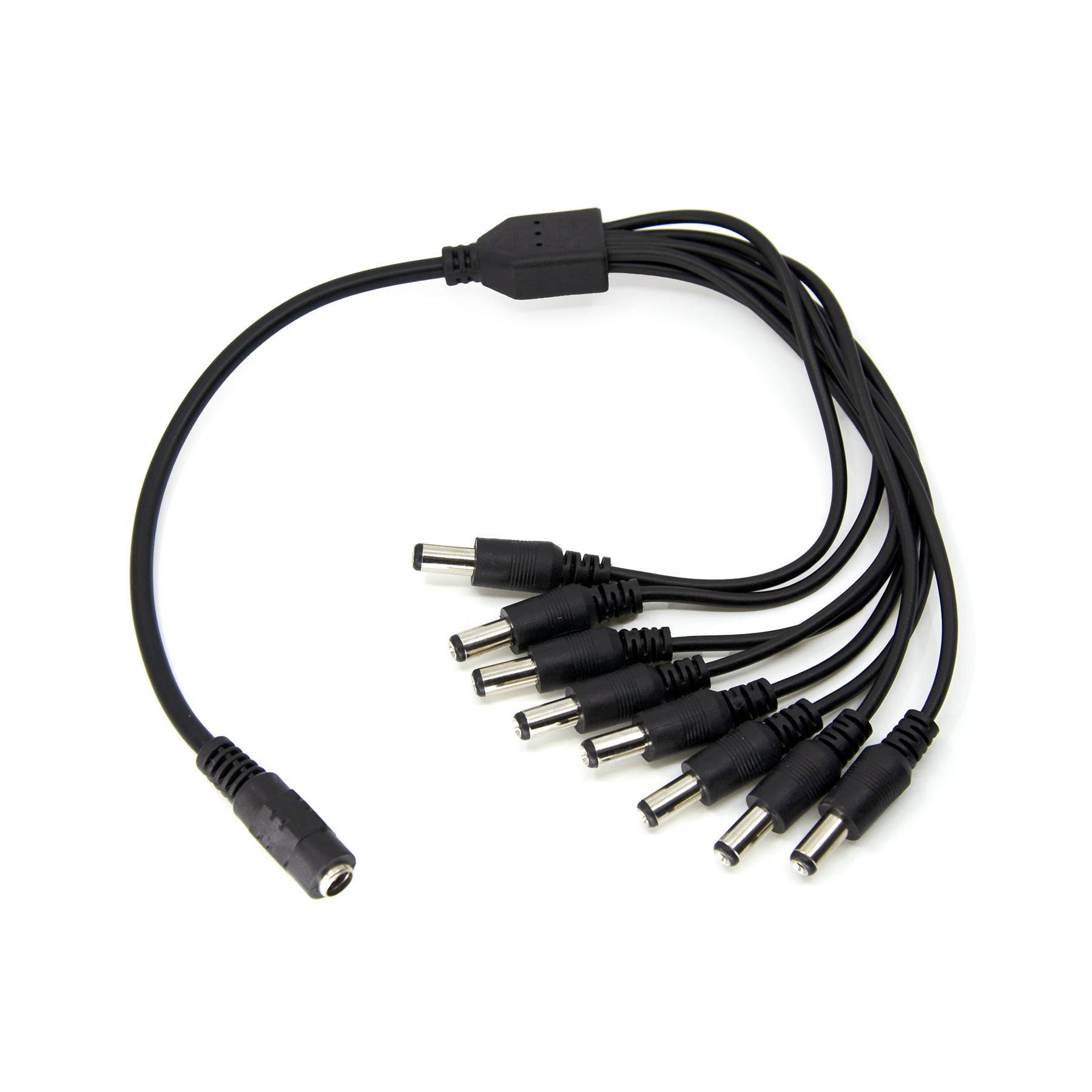 G.W.S. LED Strip Connectors 1 Female to 8 Male 5.5mmx2.1mm DC Power Splitter Cable