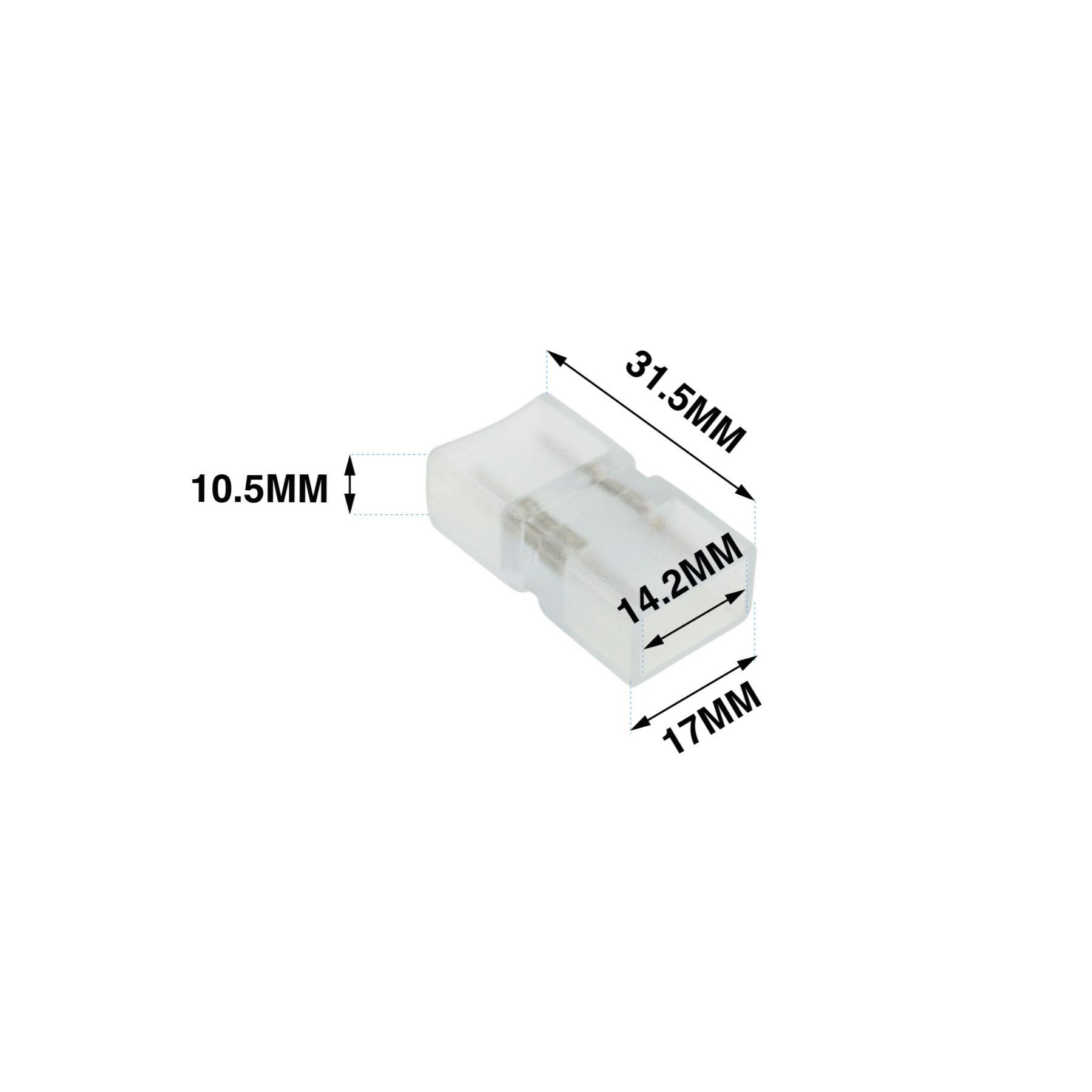 G.W.S. LED Strip Connectors 5 Intermediate Connector For LED 2835 AC Strip Lights