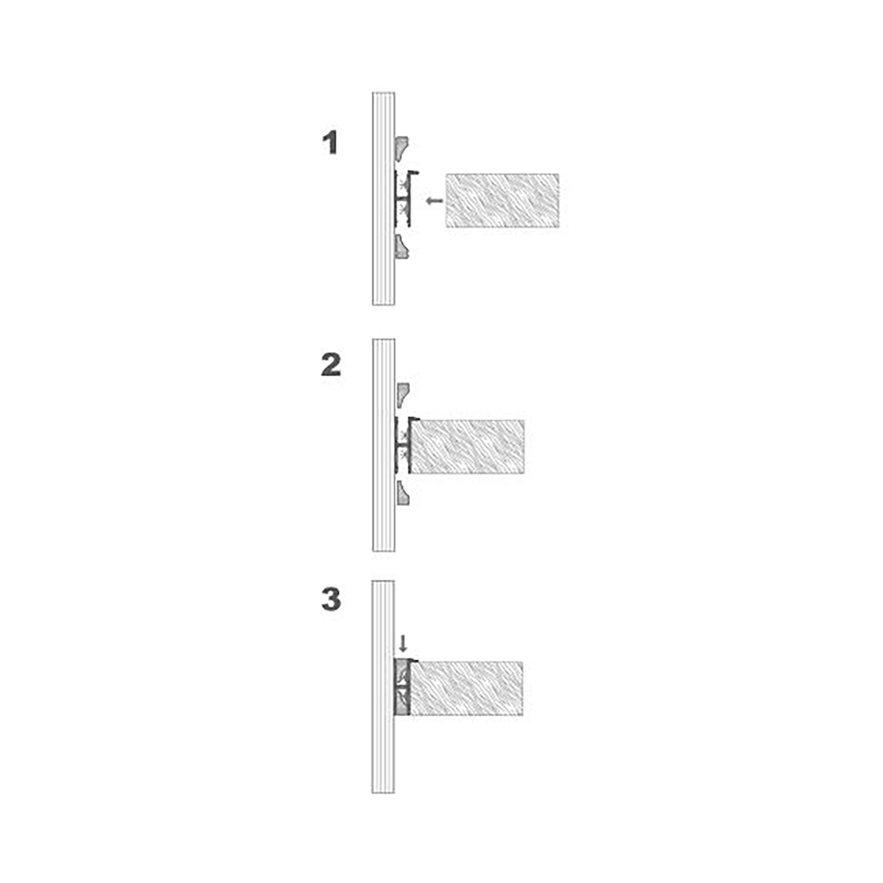 G.W.S. LED Surface Mounted Cabinet Shelving LED Aluminium Profile 19x8.5mm (560)