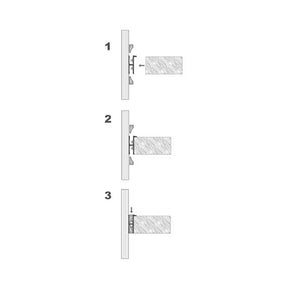 G.W.S. LED Surface Mounted Cabinet Shelving LED Aluminium Profile 19x8.5mm (560)