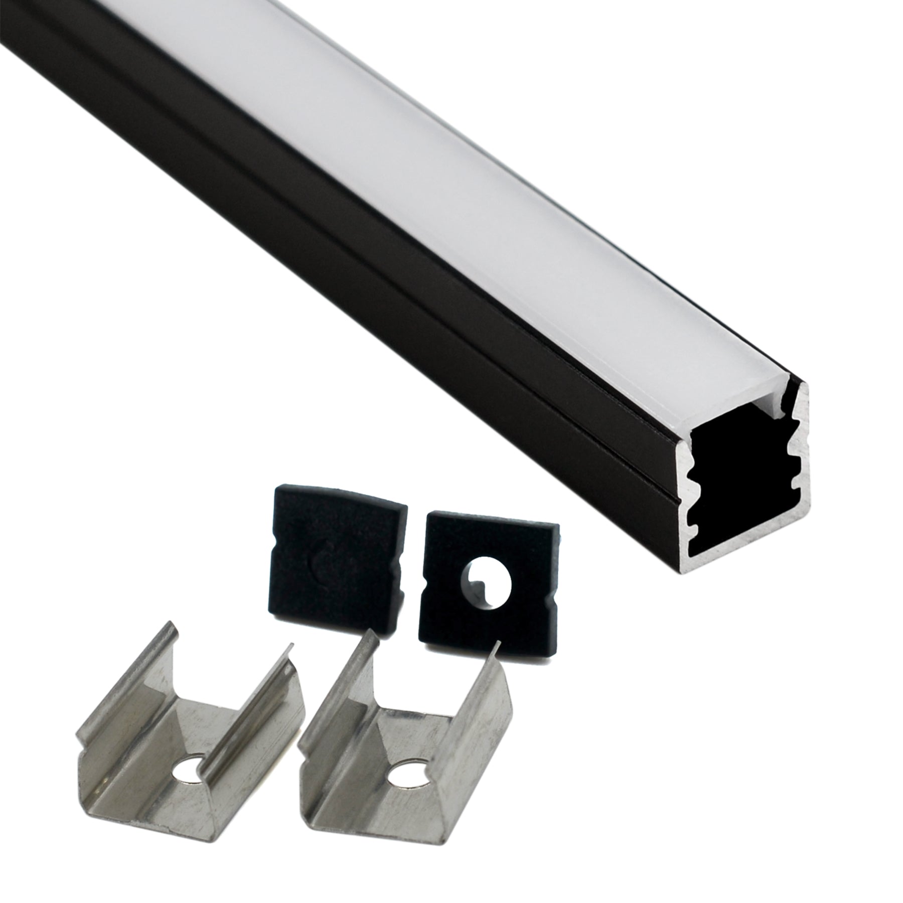 G.W.S. LED Surface Mounted LED Aluminium Profile 10x10mm (196-M1010)