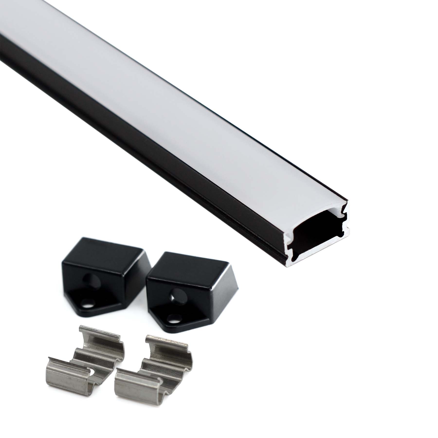 G.W.S. LED Surface Mounted LED Aluminium Profile 13.1x8mm (107-M1308)