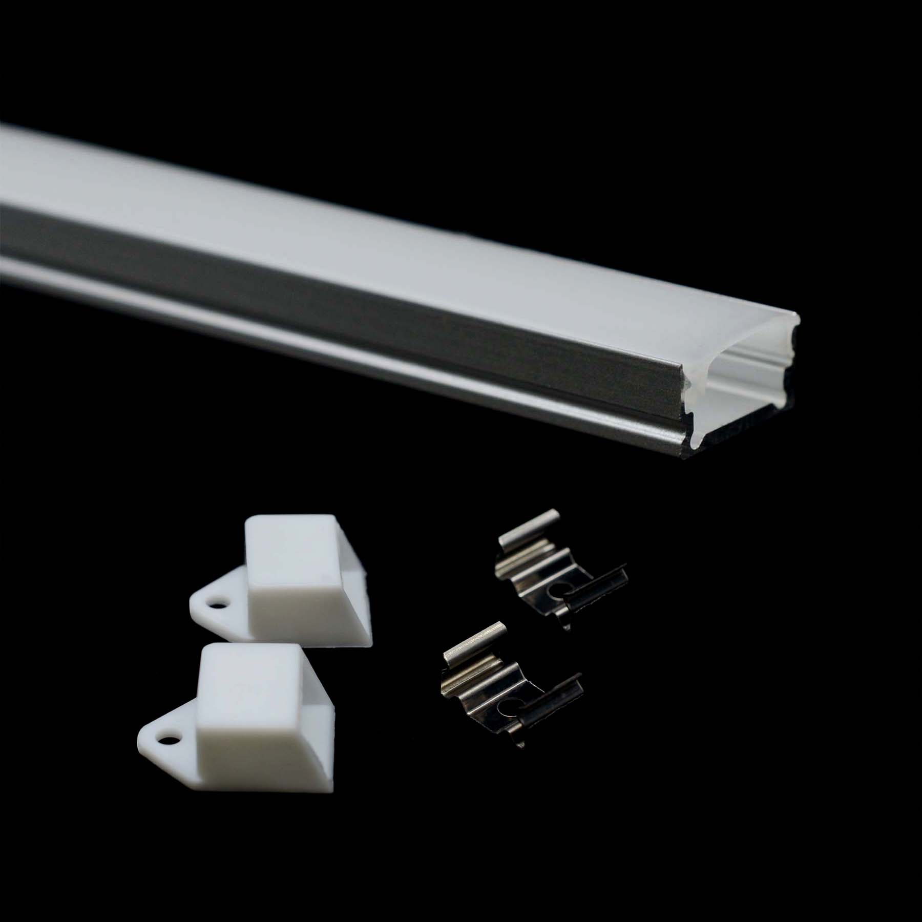 G.W.S. LED Surface Mounted LED Aluminium Profile 13.1x8mm (107-M1308)