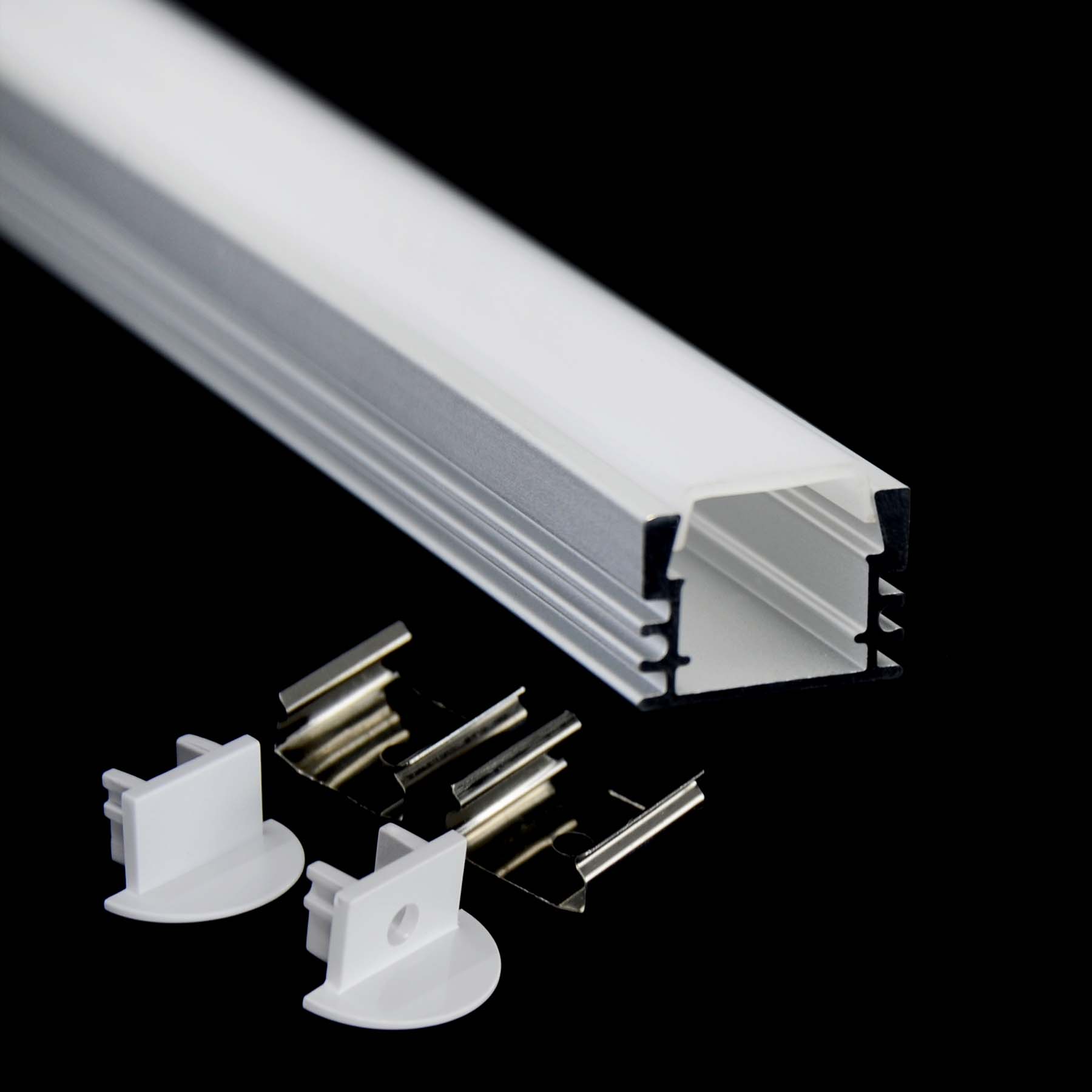 G.W.S. LED Surface Mounted LED Aluminium Profile 17.5x12mm (006-M1712)