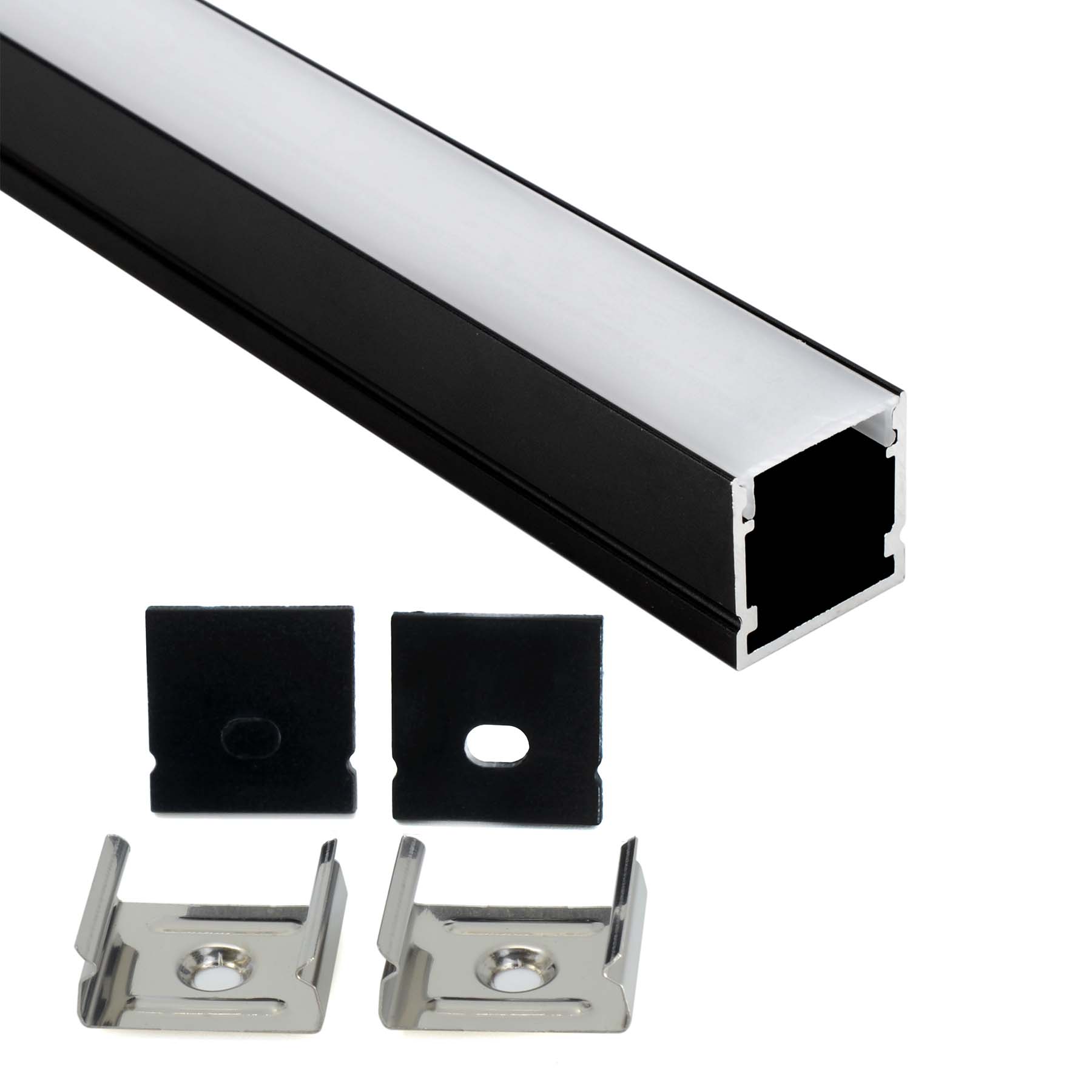 G.W.S. LED Surface Mounted LED Aluminium Profile 20x20mm (168-M2020)