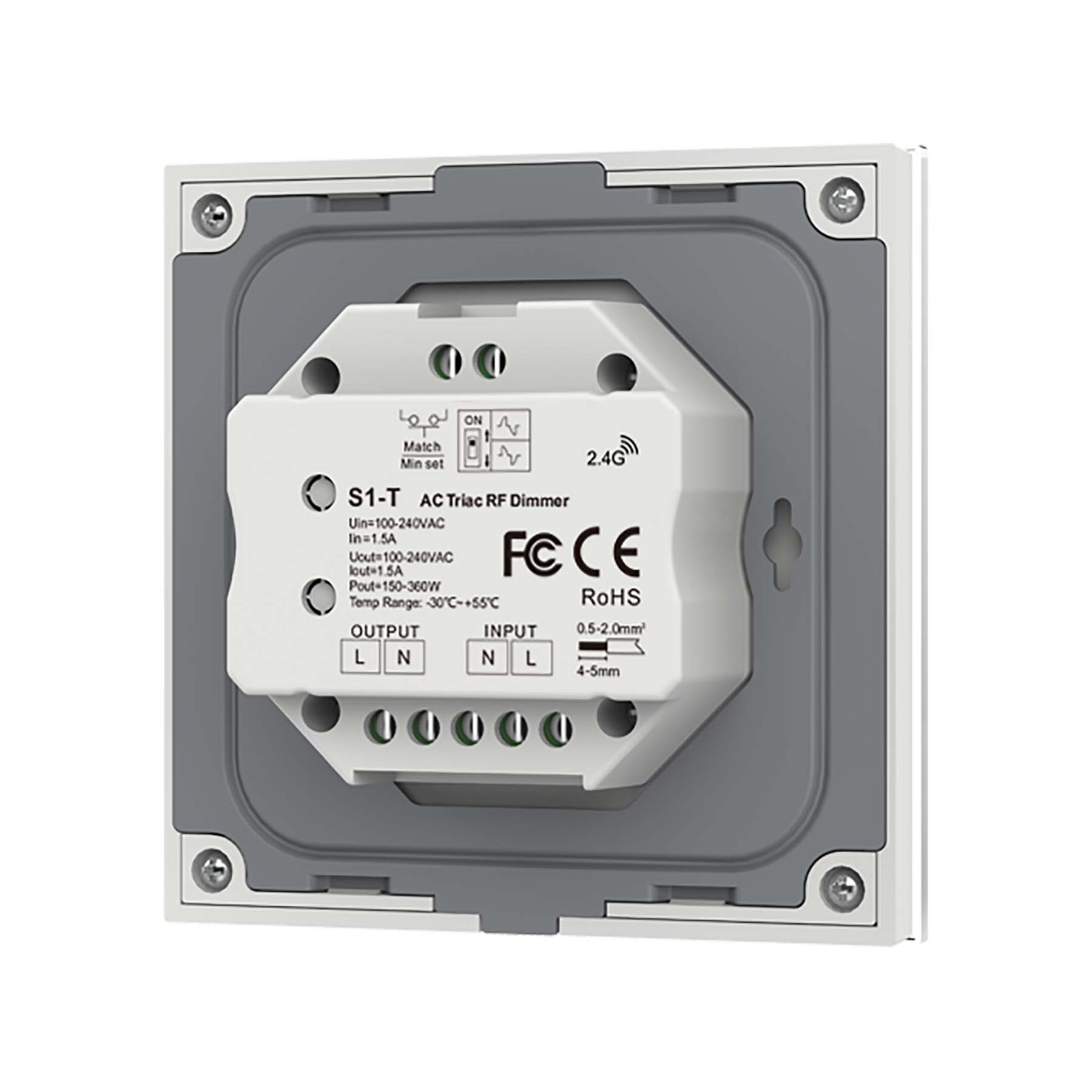 G.W.S. LED Touch Panel Triac Dimmer S1-T