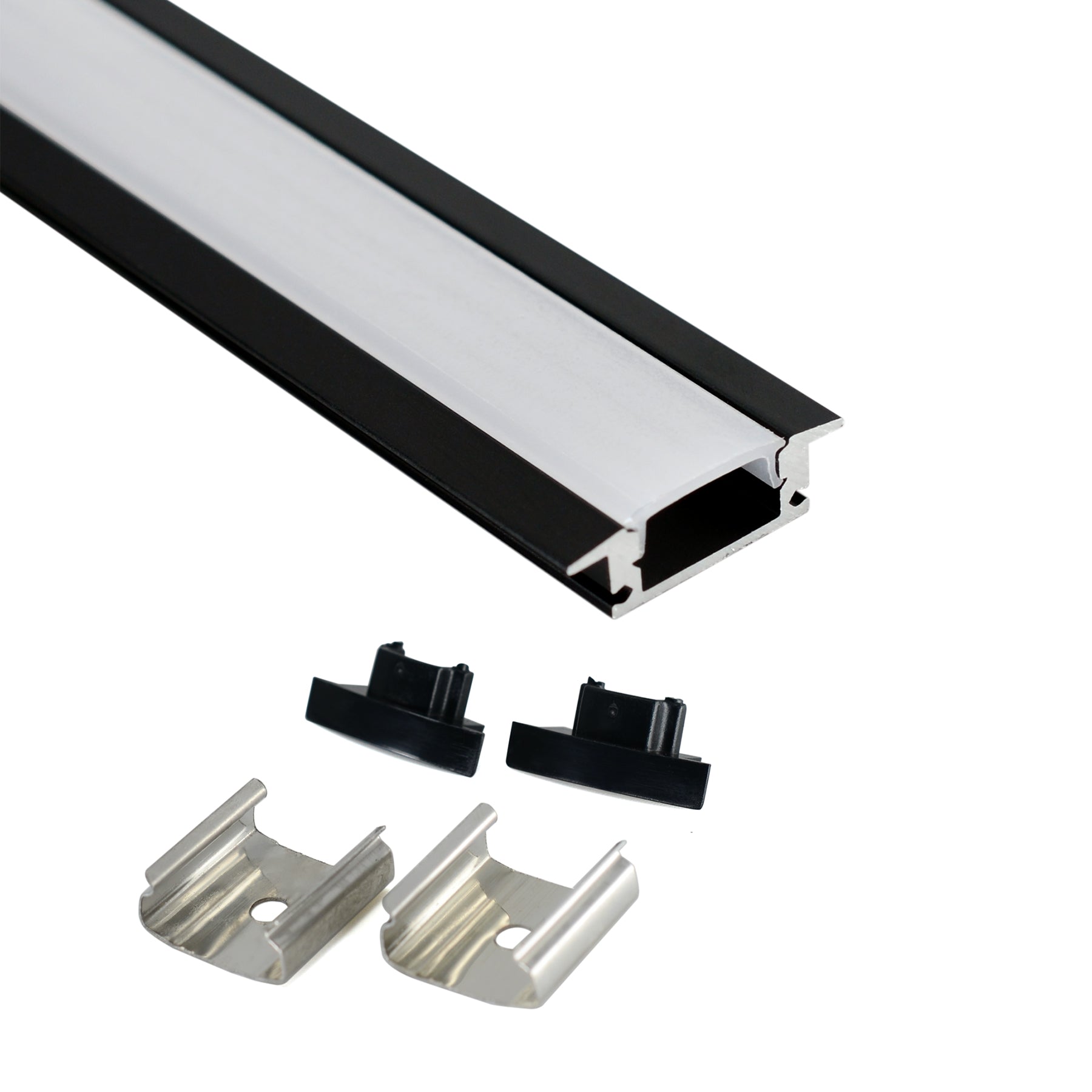 G.W.S. LED Ultra Thin Recessed LED Aluminium Profile 24.15x7.5mm (014-Y2407)