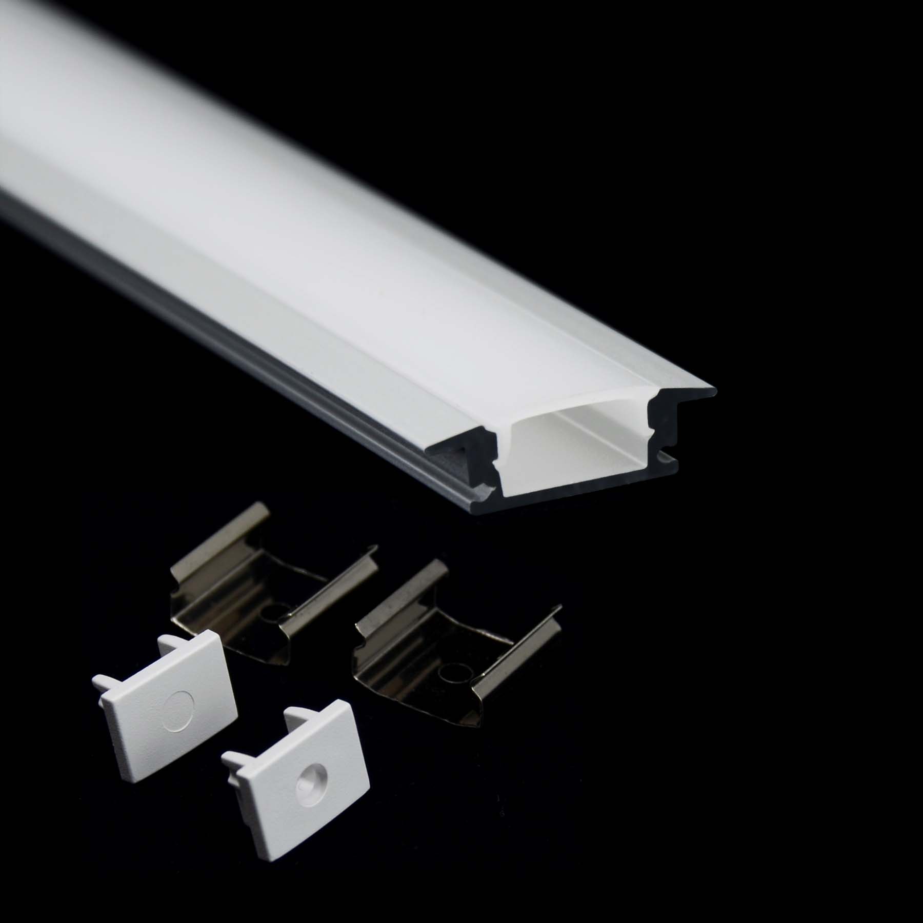 G.W.S. LED Ultra Thin Recessed LED Aluminium Profile 24.15x7.5mm (014-Y2407)