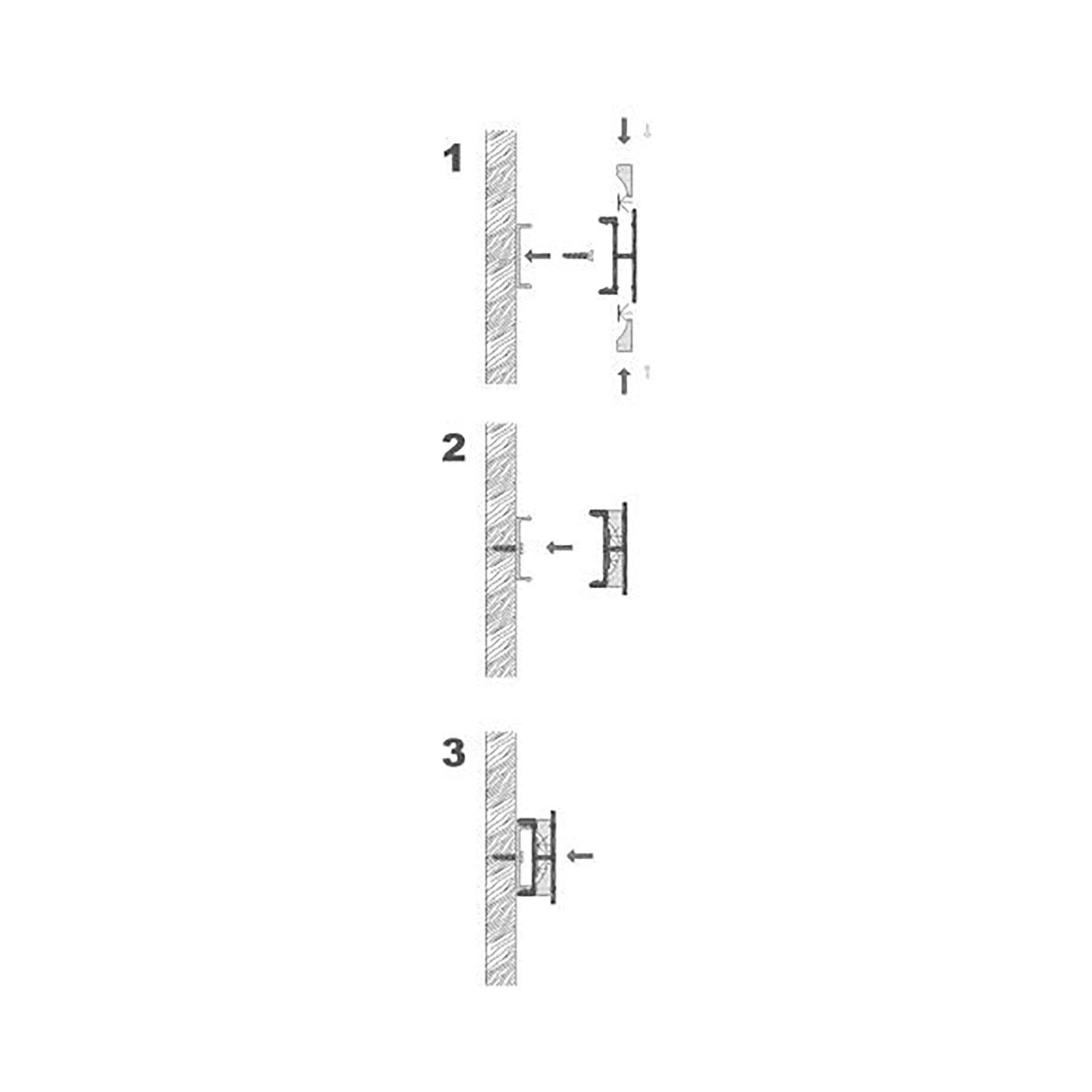 G.W.S. LED Wall & Coving LED Aluminium Profile 23x10mm (352)