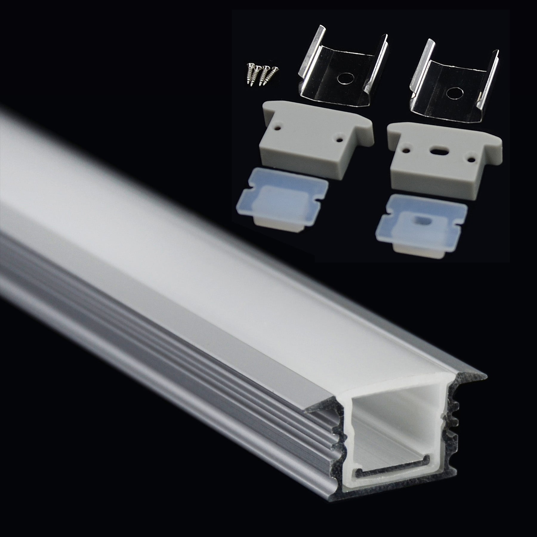 G.W.S. LED Waterproof Recessed LED Aluminium Profile 25x12.9mm (295-D2513)