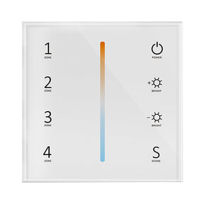 G.W.S. LED White 4 Zones Colour Temperature Remote Control (2*AAA battery) T22