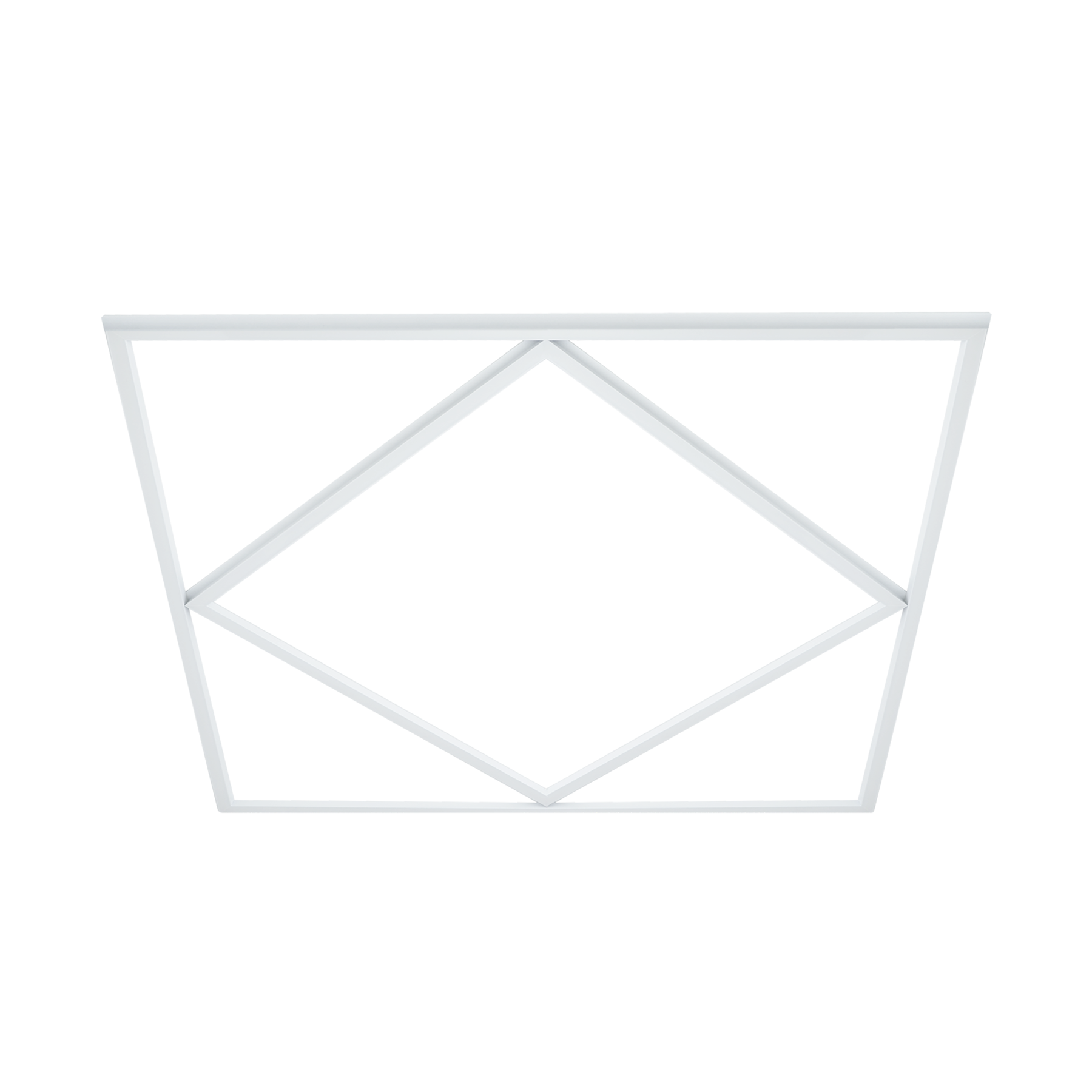 LED Diamond Lattice Panel Frame Border Edge Light 591x591mm 60W