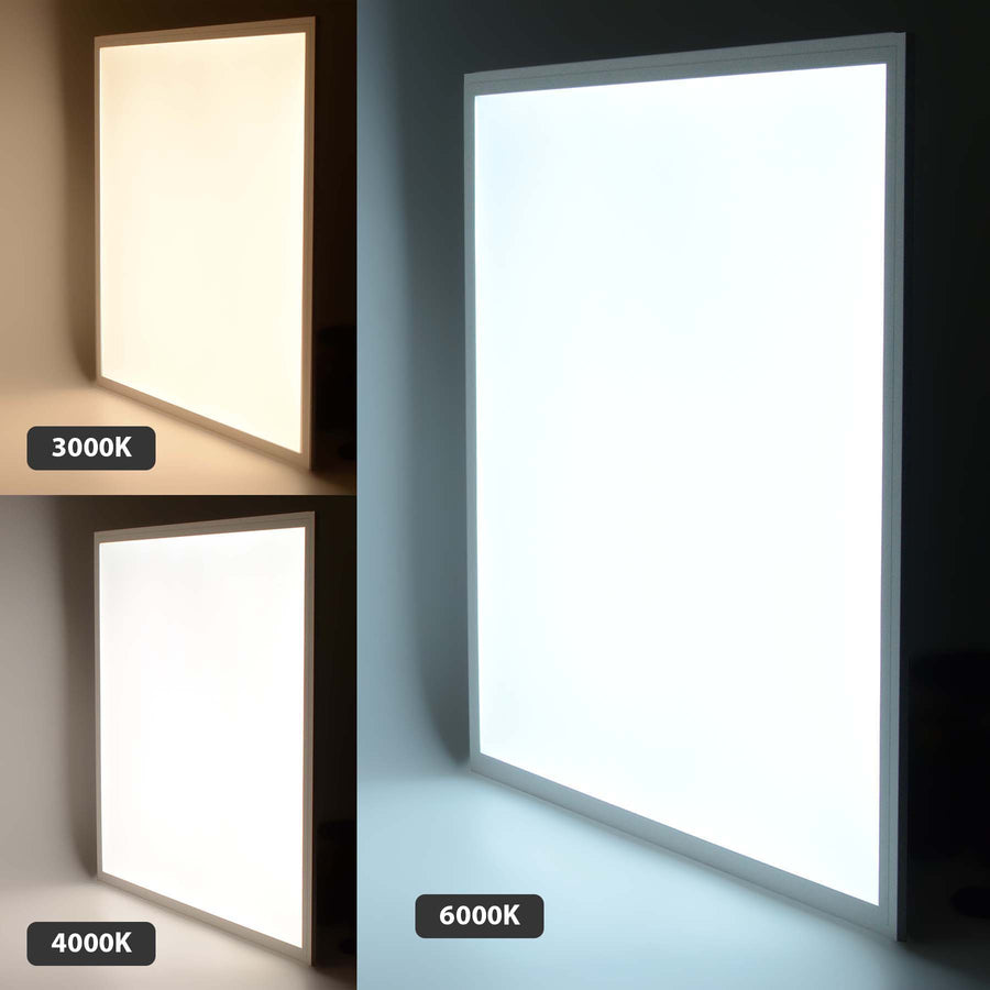 LED Backlit Panel Light 595x595mm 42W White Frame