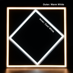G.W.S LED Wholesale 595x595mm LED Panel Lights LED Diamond Lattice Panel Frame Border Edge Light 591x591mm 60W