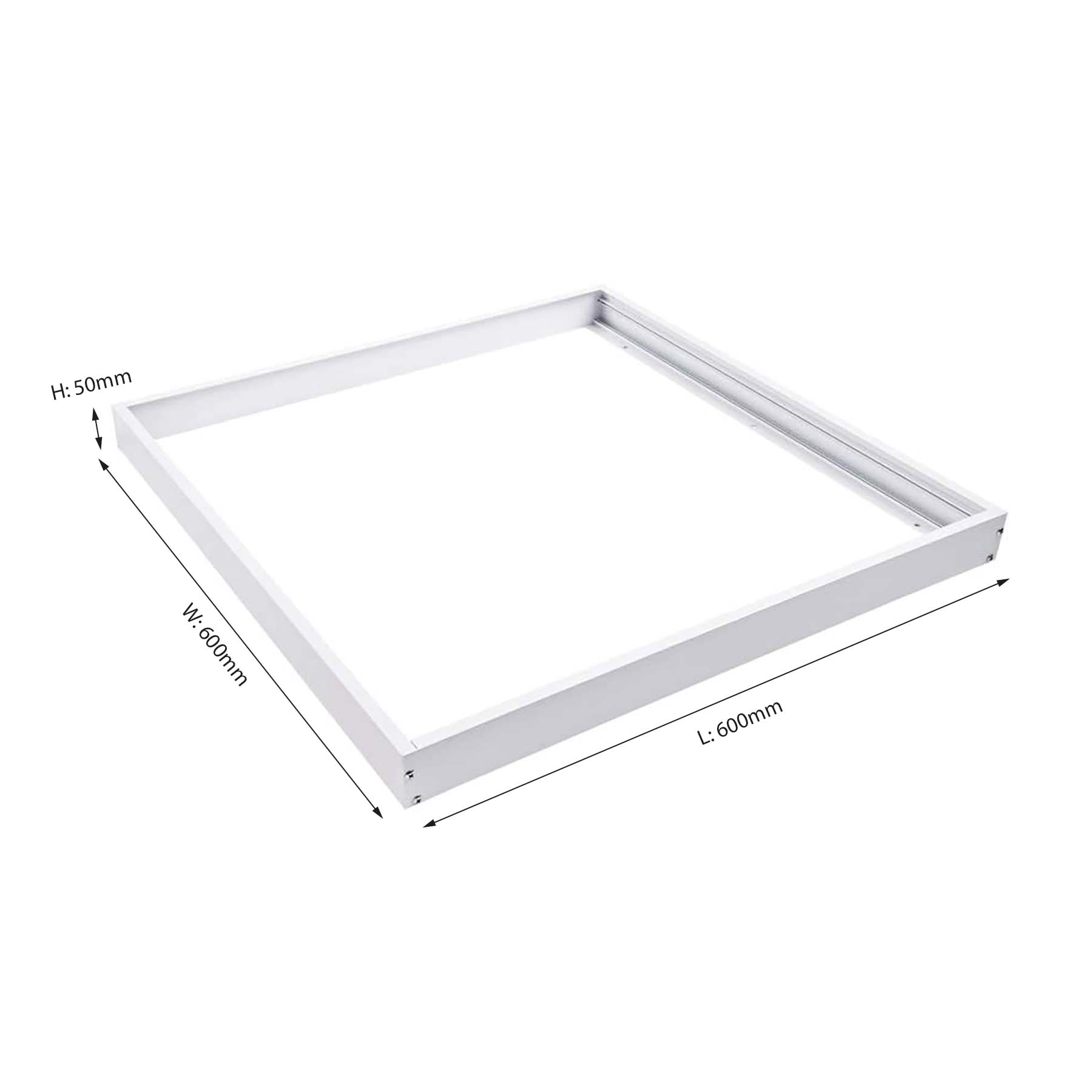 G.W.S LED Wholesale 595x595mm LED Panel Lights LED Panel Light Surface Mounted Frame Kit 600x600mm, 600x1200mm, 1200x300mm