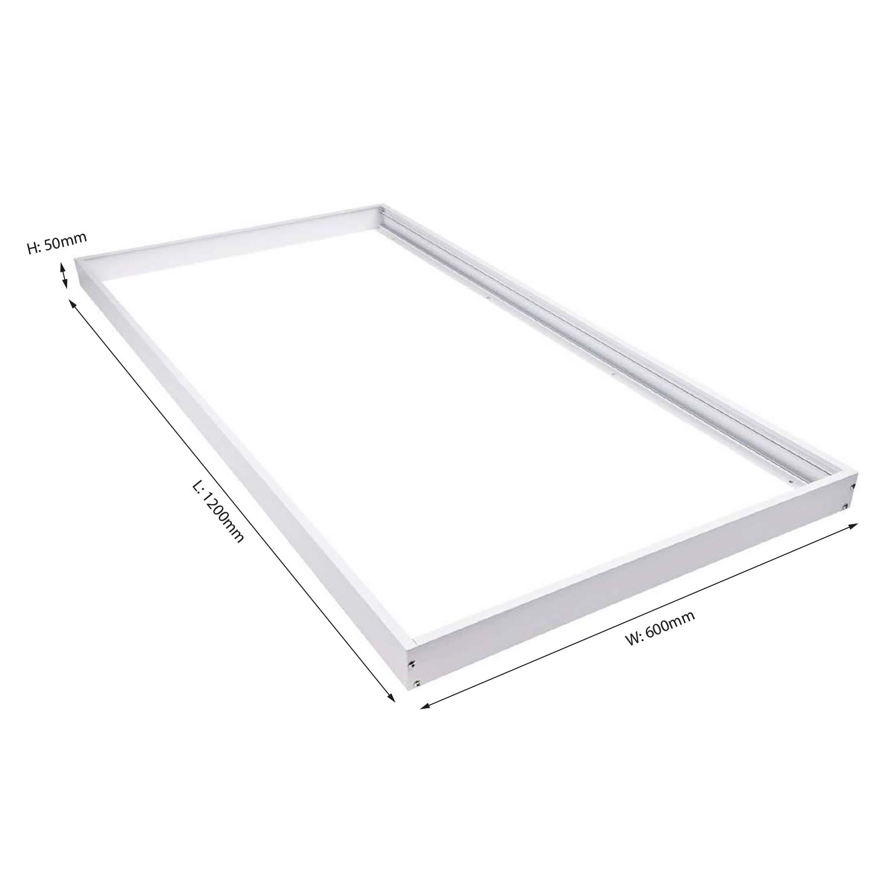 G.W.S LED Wholesale 595x595mm LED Panel Lights LED Panel Light Surface Mounted Frame Kit 600x600mm, 600x1200mm, 1200x300mm