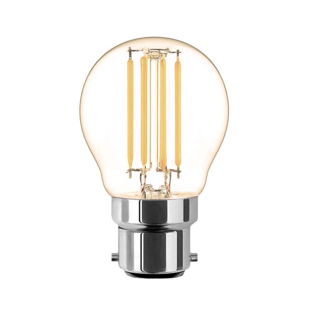G.W.S LED Wholesale Filament LED Bulbs Globe (Amber) / 6W / Warm White (2700K) G45 Vintage Style Dimmable B22 6W LED Filament Globe Light Bulb