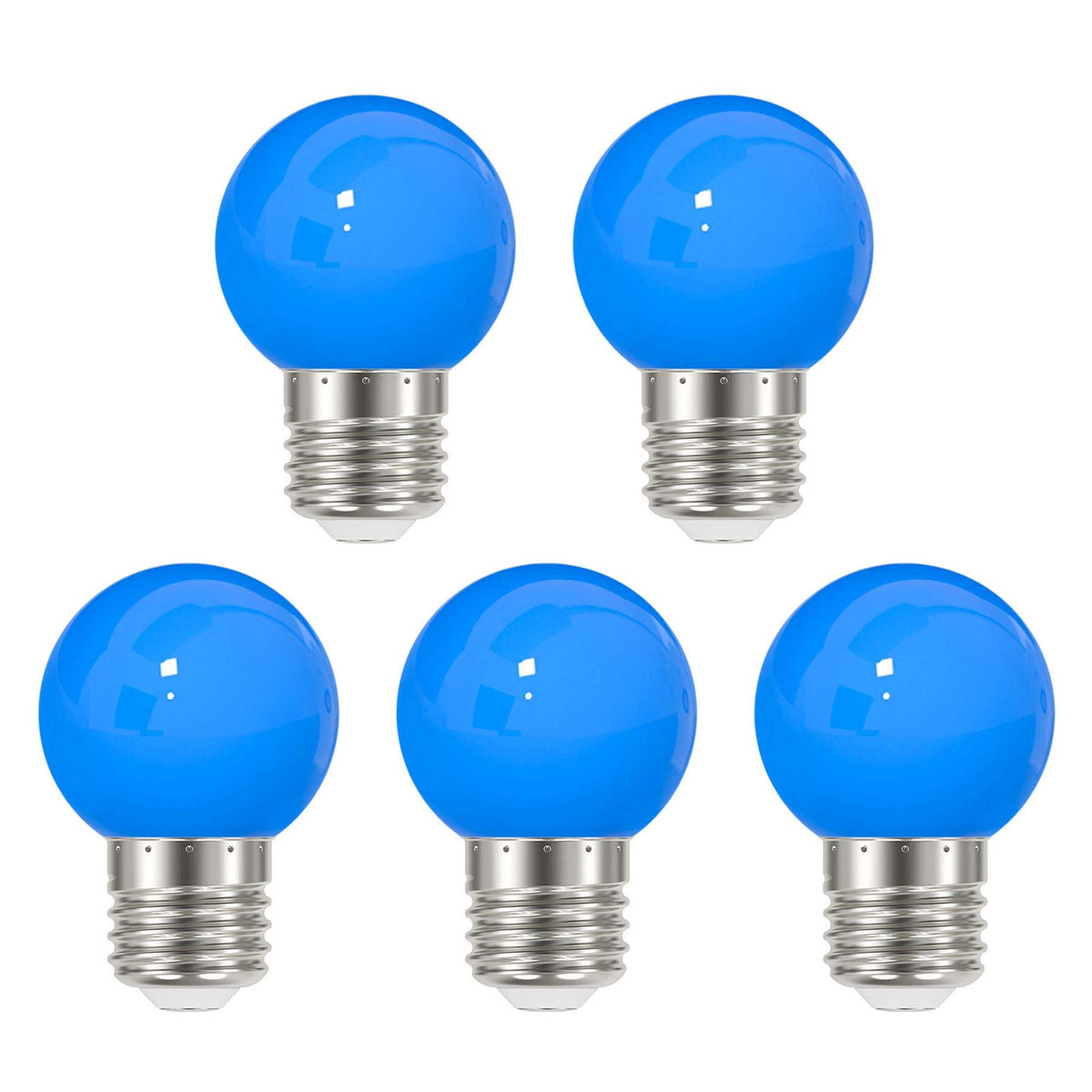 G.W.S LED Wholesale LED Bulbs 3W / Blue / 5 3W E27 Bayonet Festoon LED Coloured Bulb Blue