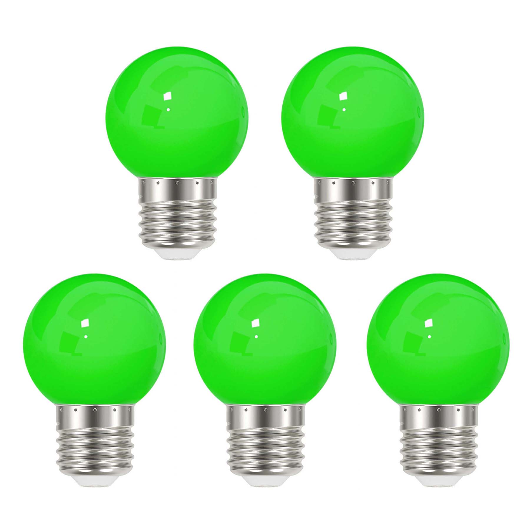 G.W.S LED Wholesale LED Bulbs 3W / Green / 5 3W E27 Bayonet Festoon LED Coloured Bulb Green
