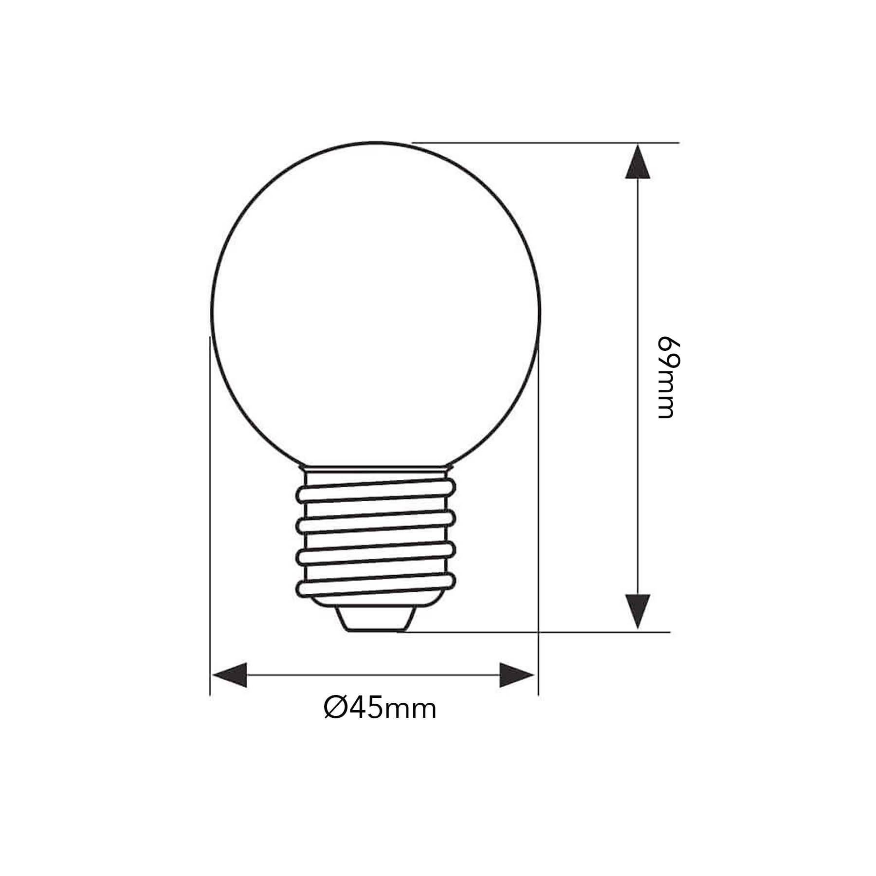 G.W.S LED Wholesale LED Bulbs 3W / White / 5 3W E27 Bayonet Festoon LED Coloured Bulb White