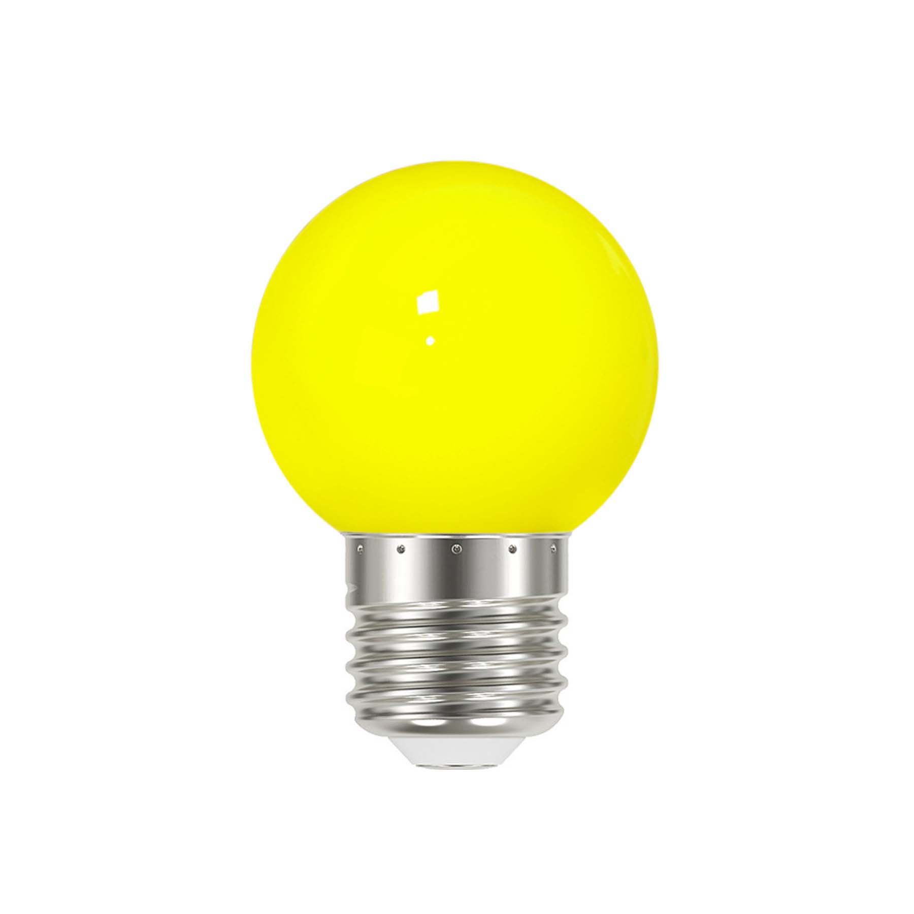 G.W.S LED Wholesale LED Bulbs 3W / Yellow / 5 3W E27 Bayonet Festoon LED Coloured Bulb Yellow