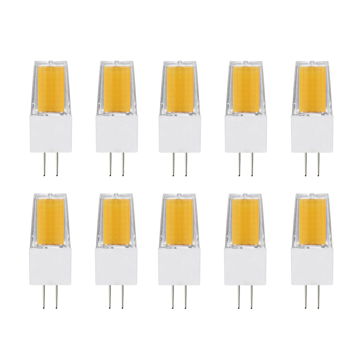 G.W.S LED Wholesale LED Bulbs G4 / Warm White (3000K) / 10 AC230V 3W G4 LED Capsule Bulb