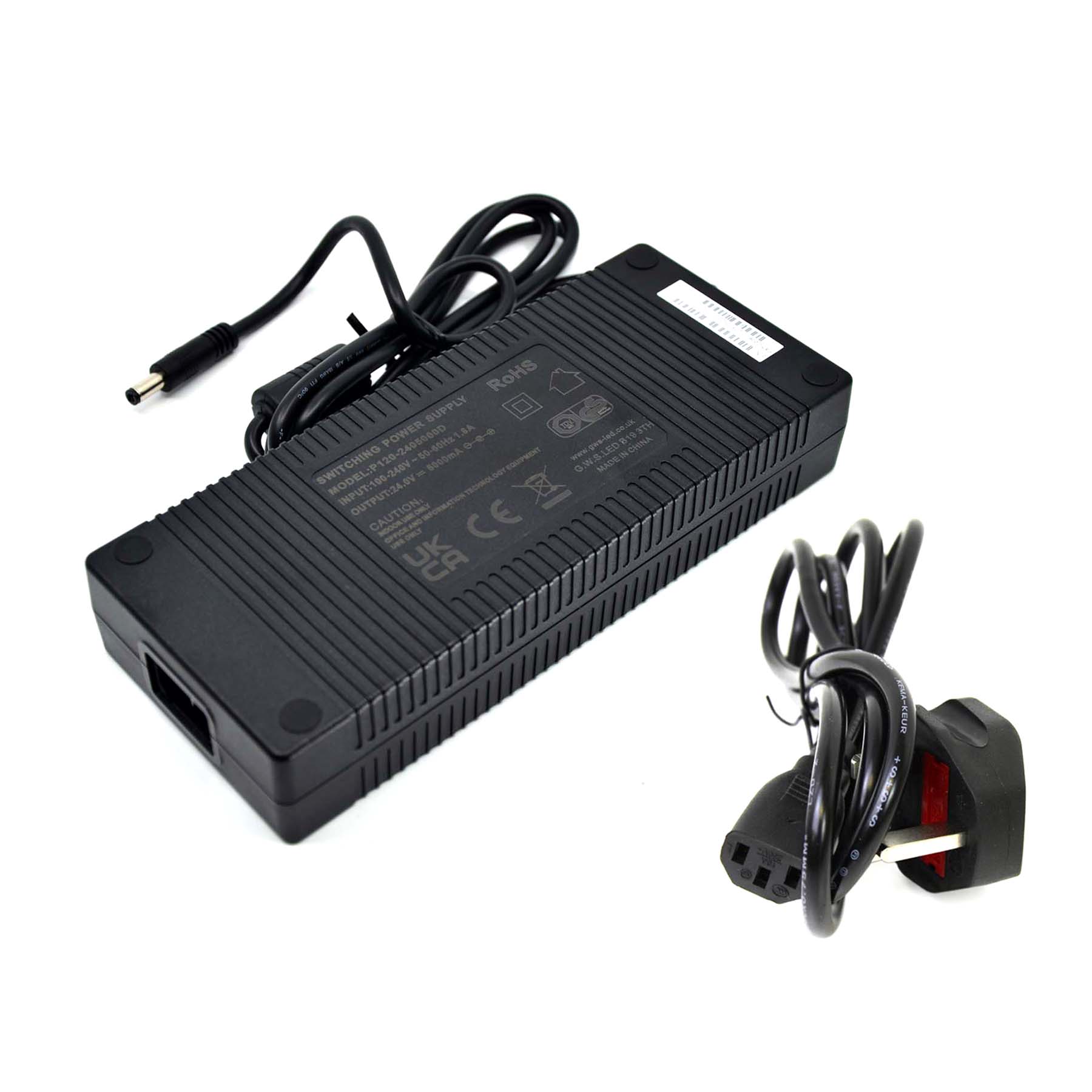 Plug & Play LED Power Supply Transformer DC 24V 120W 5A IP20