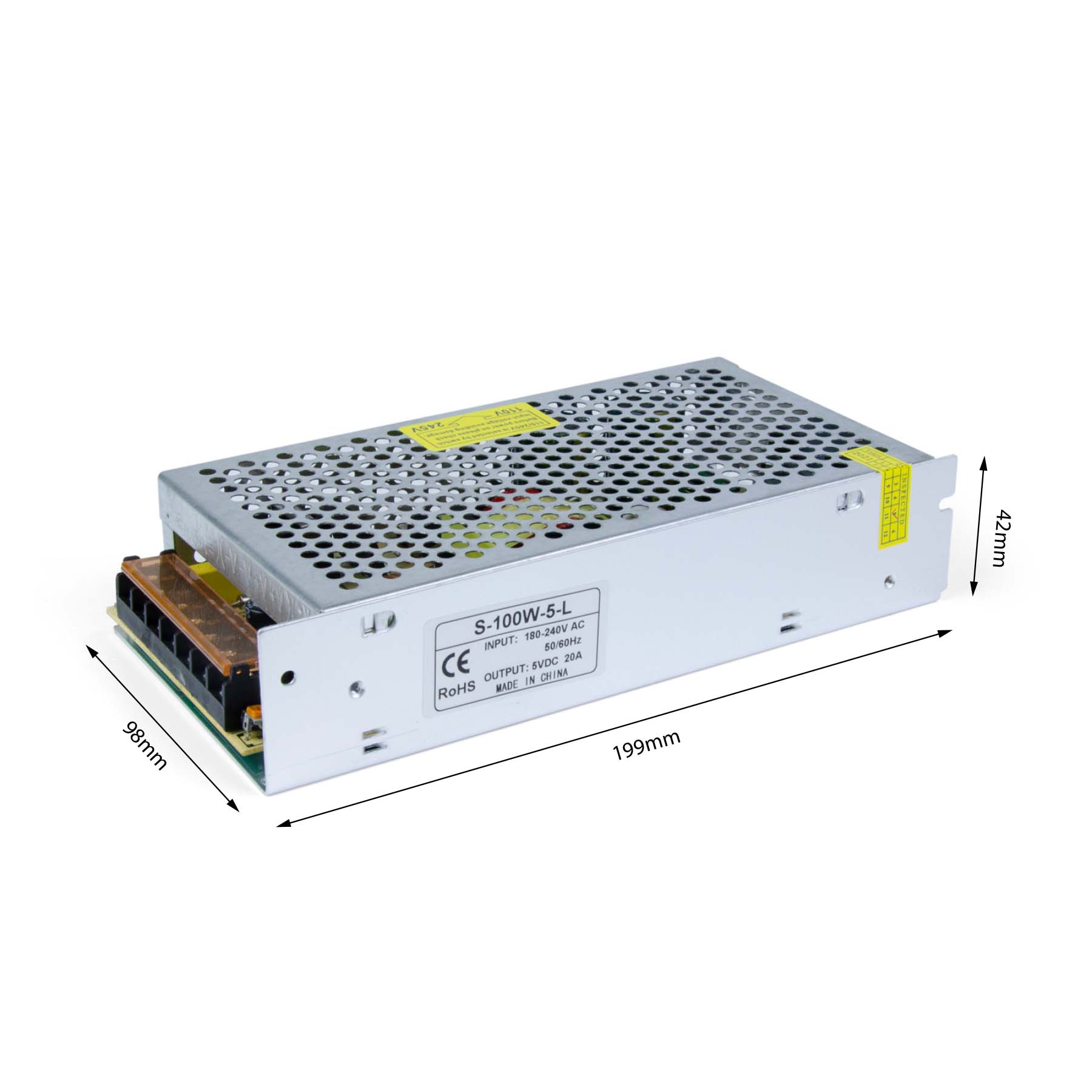 G.W.S LED Wholesale LED Drivers/LED Power Supplies IP20 (Non-Waterproof) / 5V / 100W 5V 20A 100W LED Driver