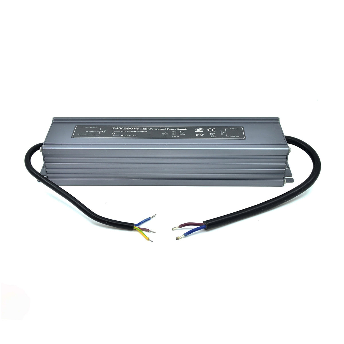 G.W.S LED Wholesale LED Drivers/LED Power Supplies IP67 (Waterproof) / 24V / 200W IP67 Waterproof 24V 8.3A 200W LED Driver