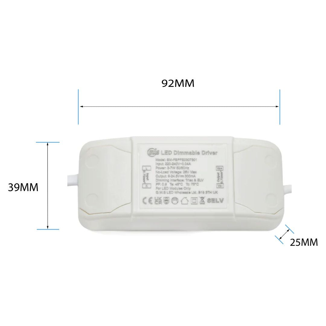 G.W.S LED Wholesale LED Drivers/LED Power Supplies LED Triac Constant Current Dimmable Driver 3-7W