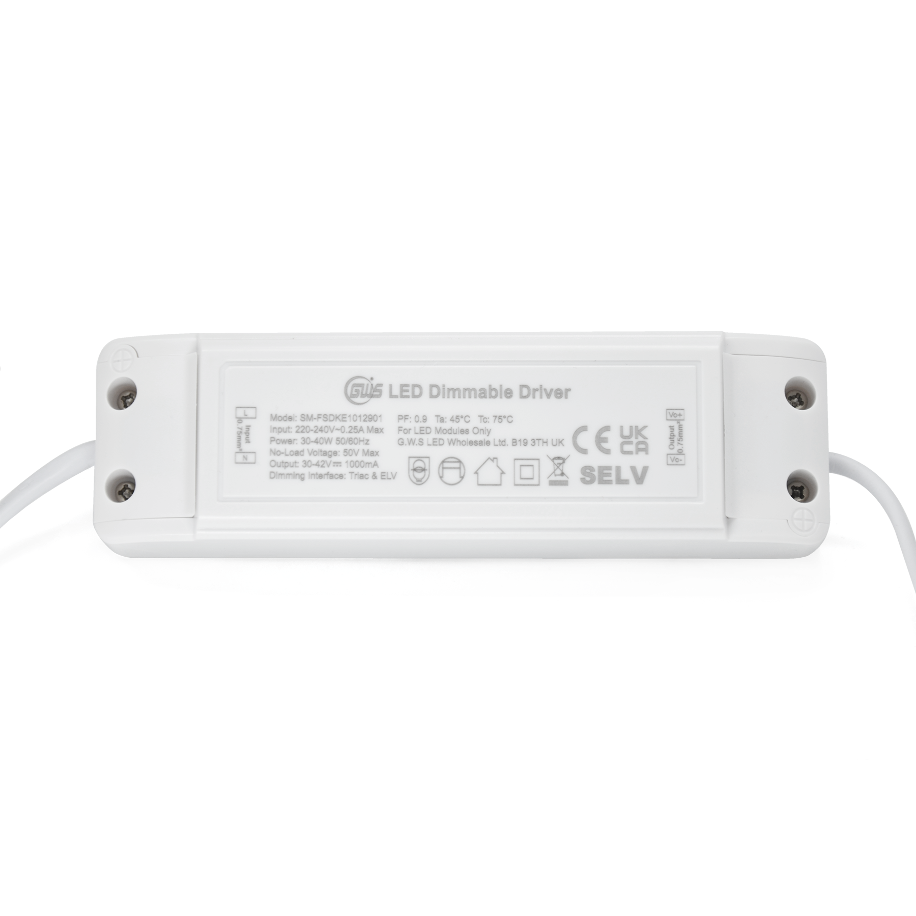 G.W.S LED Wholesale LED Drivers/LED Power Supplies Triac Constant Current LED Dimmable Driver 3-40W