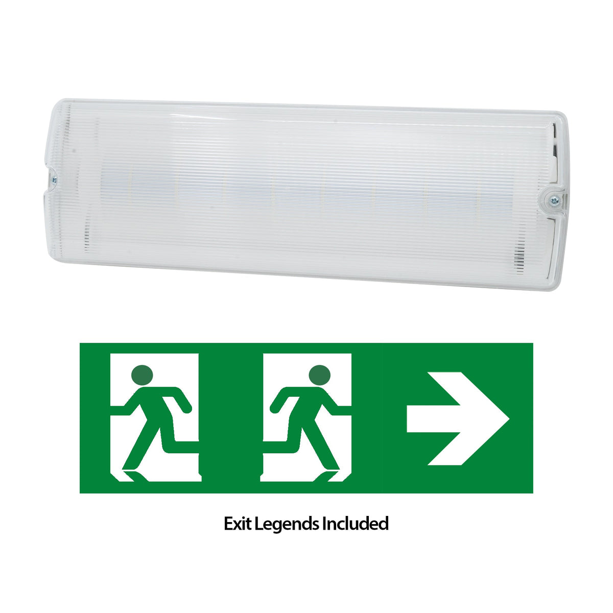 G.W.S LED Wholesale LED Emergency Lights LED Emergency Bulkhead IP65 1W 150Lms