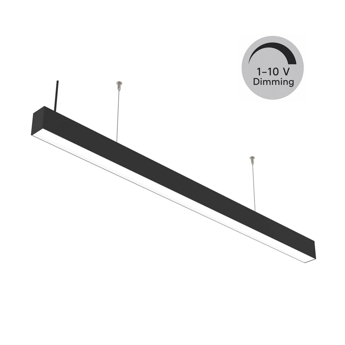 G.W.S LED Wholesale LED Linear Lights 1-10V Dimming / 2FT / 3CCT (3000K+4000K+6000K) Black LED Linkable Linear Light With Toolless Locking System