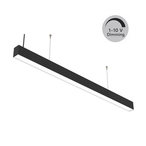 G.W.S LED Wholesale LED Linear Lights 1-10V Dimming / 2FT / 3CCT (3000K+4000K+6000K) Black LED Linkable Linear Light With Toolless Locking System