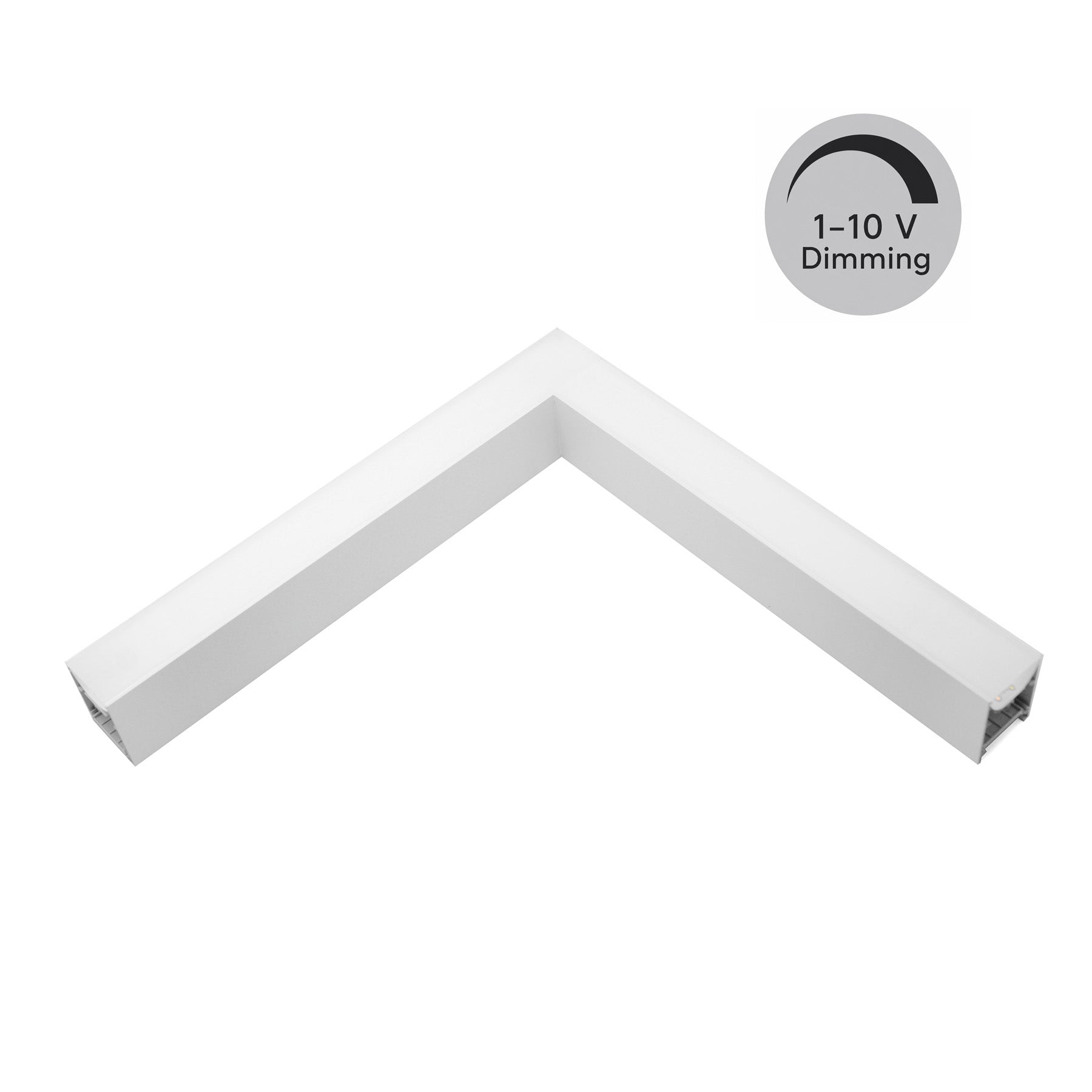 G.W.S LED Wholesale LED Linear Lights 1-10V Dimming / White / 3CCT (3000K+4000K+6000K) LED Linear Light 90° L Shape Connector Module