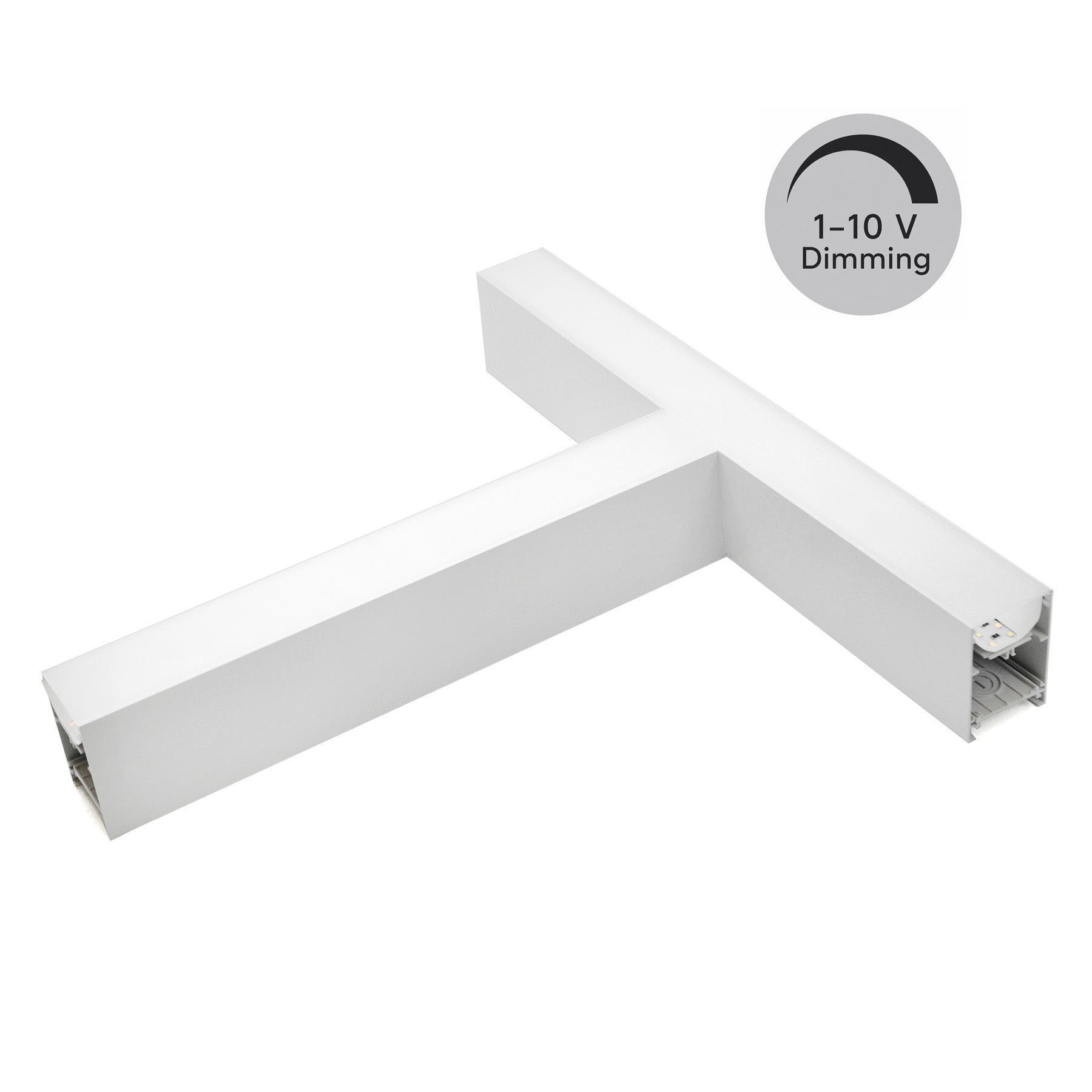 G.W.S LED Wholesale LED Linear Lights 1-10V Dimming / White / 3CCT (3000K+4000K+6000K) LED Linear Light T Shape Connector Module