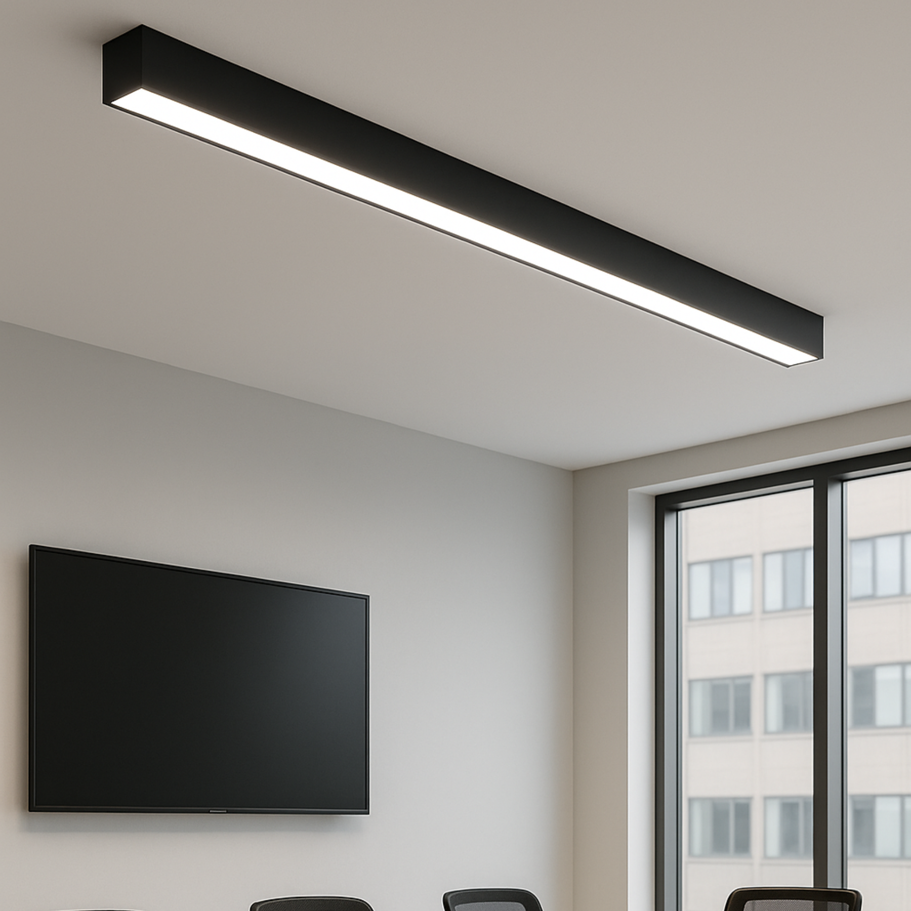 G.W.S LED Wholesale LED Linear Lights Black LED Linkable Linear Light With Toolless Locking System