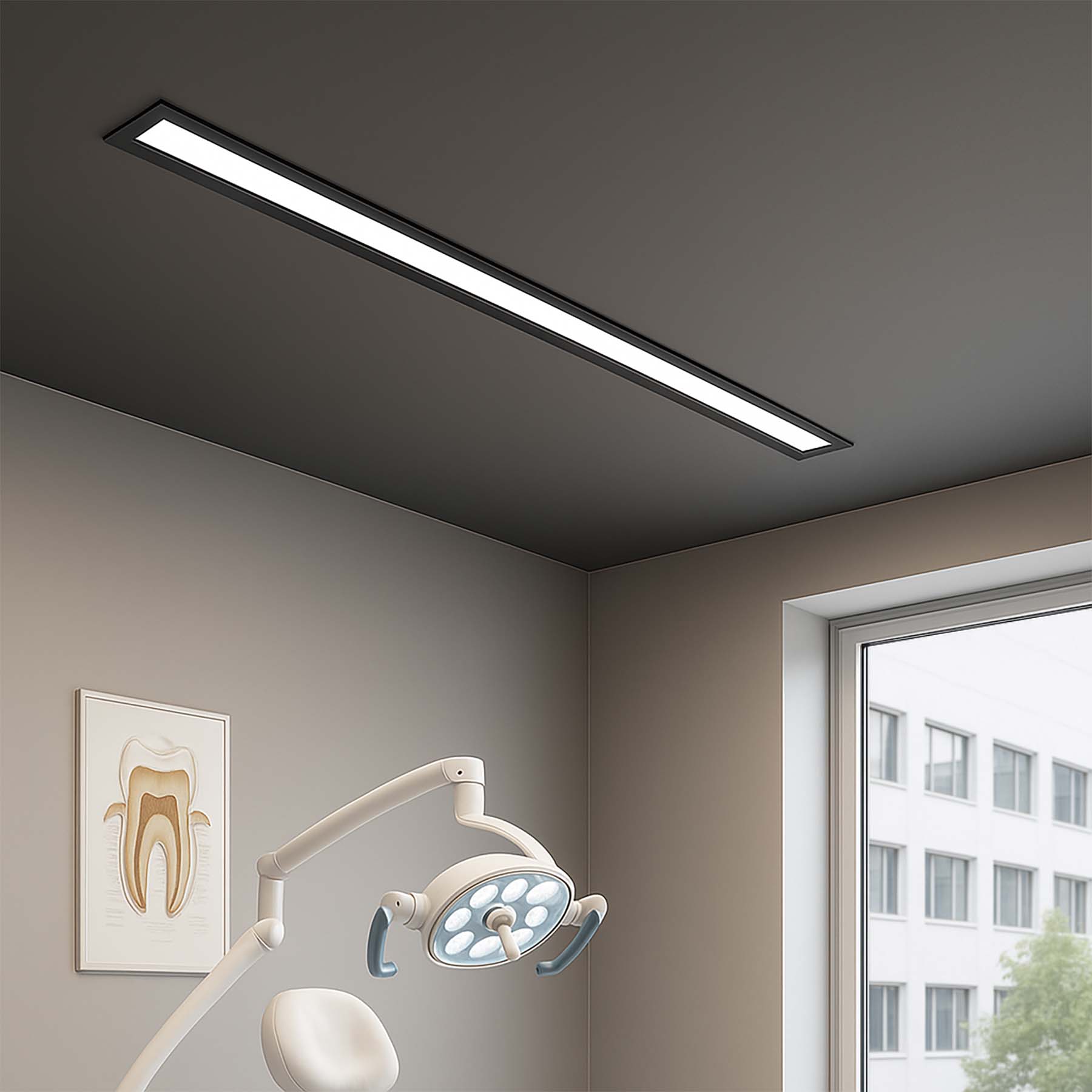 G.W.S LED Wholesale LED Linear Lights Black LED Linkable Linear Light With Toolless Locking System
