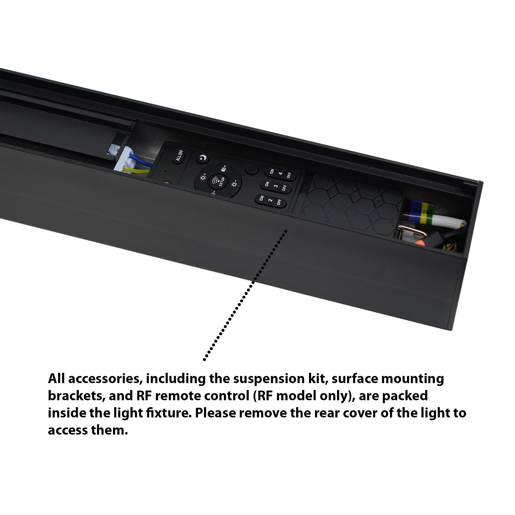 G.W.S LED Wholesale LED Linear Lights Black LED Linkable Linear Light With Toolless Locking System