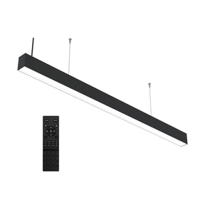G.W.S LED Wholesale LED Linear Lights RF Remote Control / 2FT / 3CCT (3000K+4000K+6000K) Black LED Linkable Linear Light With Toolless Locking System