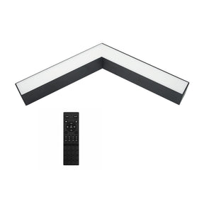 G.W.S LED Wholesale LED Linear Lights RF Remote Control / Black / 3CCT (3000K+4000K+6000K) LED Linear Light 120° L Shape Connector Module