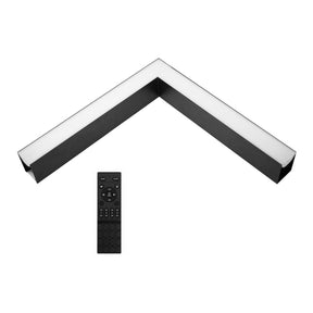 G.W.S LED Wholesale LED Linear Lights RF Remote Control / Black / 3CCT (3000K+4000K+6000K) LED Linear Light 90° L Shape Connector Module