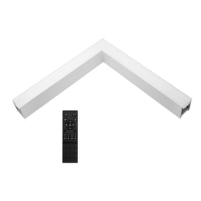 G.W.S LED Wholesale LED Linear Lights RF Remote Control / White / 3CCT (3000K+4000K+6000K) LED Linear Light 90° L Shape Connector Module