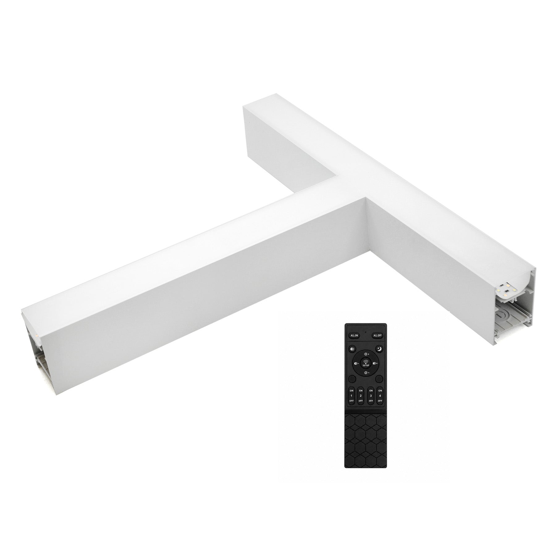 G.W.S LED Wholesale LED Linear Lights RF Remote Control / White / 3CCT (3000K+4000K+6000K) LED Linear Light T Shape Connector Module
