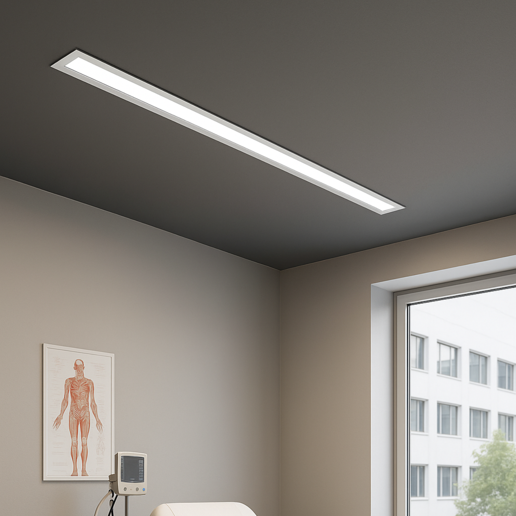 G.W.S LED Wholesale LED Linear Lights White LED Linkable Linear Light With Toolless Locking System