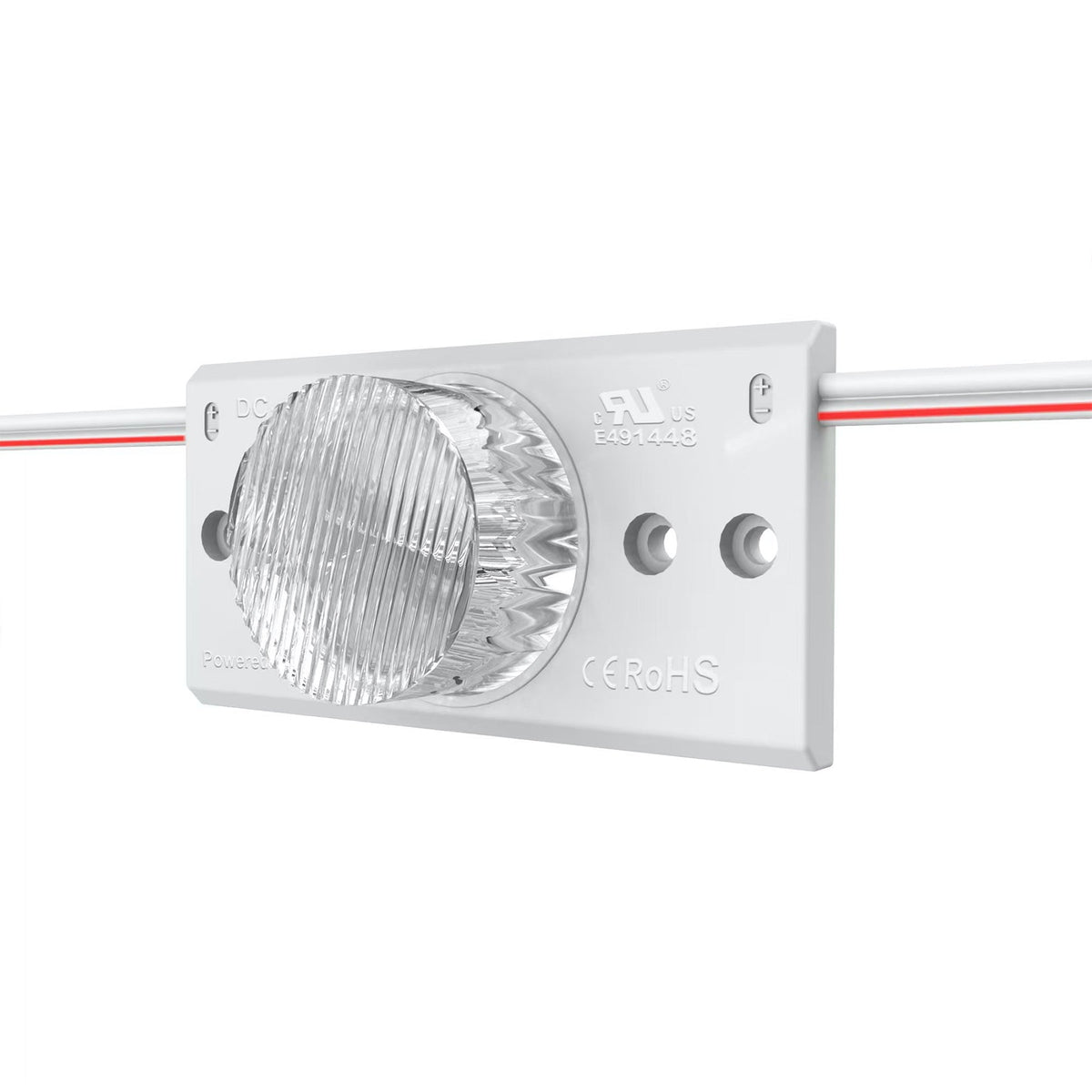 G.W.S LED Wholesale LED Module Lights 2835 3W 1 LED Sidelight Injection Module – 12V Cool White, IP67, 15°x45° Beam