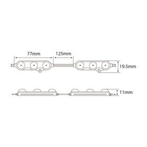 G.W.S LED Wholesale LED Module Lights AC 230V 1.5W 3 LED Signage Module – 2835 SMD, IP67 Waterproof