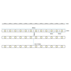 G.W.S LED Wholesale LED Module Lights DC12V 3030 LED Sign Board Light Bar (10pcs)