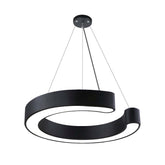 G.W.S LED Wholesale LED Pendant Light 36W / 3CCT (3000K+4000K+6500K) Black LED C Shape Pendant Light 3CCT