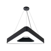 G.W.S LED Wholesale LED Pendant Light 36W / 3CCT (3000K+4000K+6500K) Black LED Triangular Halo Pendant Light 3CCT